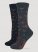 Women's Western Boot Sock in Charcoal/Black