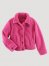 Girl's Allover Sherpa Western Snap Jacket in Pink