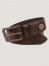 ATG By Wrangler Leather Stretch Belt in Matte Copper