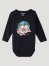 Baby Girl's Long Sleeve Floral Desert Graphic Bodysuit in Black