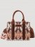 Southwestern Print Cross Body Canvas Mini Tote in Light Coffee Southwestern Print Cross Body Canvas Mini Tote in Light Coffee