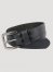 Men's Pebble Grain Leather Belt in Black