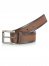 Men’s Wrangler Rugged Wear Suede Overlay Belt in Brown