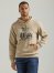 Men's Wrangler Cowboy Graphic Pullover Hoodie in Trench Coat Heather