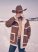 Men's Wrangler Sherpa Contrast Cowboy Jacket in Helzer