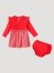 Little Girl's Paperbag Skirt Dress in Red