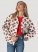 Women's Printed Trucker Jacket in Read My Lips