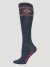 Women's Wrangler Angora Southwest Knee High Socks in Denim