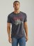 Men's Wrangler Vignette Logo T-Shirt in Caviar Heather