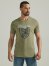 Men's Eagle Crest Graphic T-Shirt in Deep Linchen Green