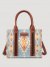 Southwestern Print Cross Body Canvas Mini Tote in Light Blue Southwestern Print Cross Body Canvas Mini Tote in Light Blue