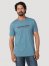 Men's Wrangler USA Kabel T-Shirt in Medium Blue Heather