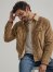 Men's Wrangler Sherpa Lined Corduroy Trucker Jacket in Acorn