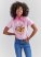 Wrangler x Barbie Cowgirl Graphic Reg Fit Tee in Positive Pink