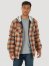 Men's Wrangler Authentics Quilted Flannel Shirt in Red/Yellow
