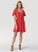 Women's Wrangler Retro Flutter Hem Snap Front Dress in Red