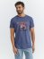 Men's Cowboy Sunset Graphic T-Shirt in Denim Blue