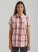 Women's Wrangler RIGGS Workwear Short Sleeve Foreman Button Down Shirt in Pink Berry
