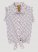 Girl's Sleeveless Printed Tie Front Shirt in White