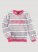 Girl's Puff Sleeve Graphic Fleece Sweatshirt in Pink Geo