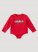 Little Girl's Long Sleeve Yeehaw Graphic Bodysuit in Scarlett