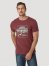 Wrangler Way Out West T-Shirt in Burgundy