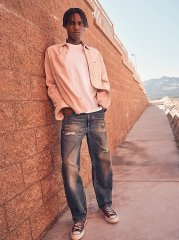 Men's Destructed Loose Fit Jean in Idioteque