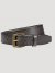 Men's Wrangler Burnished Leather Belt in Black