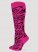 Women's Zebra Knee High Socks in Fuchsia Pink
