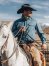 Cowboy Cut Long Sleeve Western Denim Snap Work Shirt in Stonewash