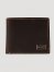 Men's Wrangler Metal Patch Bi-fold Wallet in Cognac