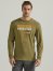 Wrangler RIGGS Workwear Relaxed Front Long Sleeve Graphic T-Shirt in Capulet Olive