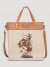 Women's Buckin' Horse Tote Bag in Dark Tan Women's Buckin' Horse Tote Bag in Dark Tan