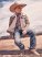 Boy's Wrangler Cowboy Cut Sherpa Lined Corduroy Jacket in Nomad