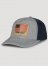 Wrangler American Flag Baseball Hat in Grey