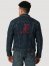 Men's Wrangler Retro Collegiate Embroidered Denim Jacket in University of Alabama