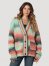 Women's Wrangler Watercolor Boxy Cardigan Sweater in Ombre Multi