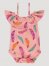 Baby Girl's Off the Shoulder Ruffle Bodysuit in Pink