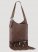 Women's Fringe Studded Cross Body in Brown