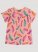 Girl's Western Feather Print Top in Pink