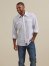 Men's Rock 47 by Wrangler Long Sleeve Embroidered Yoke Western Snap Solid Shirt in White Ember