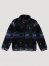 Boy's Wrangler Zip Front Lightweight Ripstop Sherpa Jacket in Ensign Blue