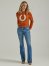Women's Wrangler Retro Mae Released Hem Mid Rise Trouser Jean in Brianna