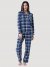 Women's Merry Plaid Sleep Set in Blue