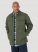 Wrangler RIGGS Workwear Tough Layers Fleece Lined Work Shirt Jacket in Loden