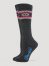 Women's Wrangler Angora Southwest Knee High Socks in Charcoal