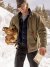 RIGGS Tough Layers Sherpa Lined Canvas Jacket in Loden