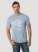 Wrangler George Strait Horseback Graphic T-Shirt in Ashley Blue Heather