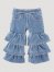Little Girl's Tiered Flare Jean in Makenna