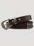 Women's Wrangler Scallop 3 Piece Buckle Belt in Brown